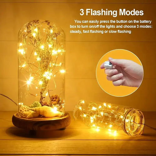 Battery Operated LED Fairy String Lights Waterproof Pack