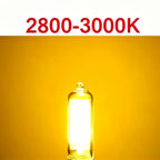 G9 LED COB Glass Bulb 7W 9W 12W 15W 360° CRI 85+ AC 110-220V Warm Cool White