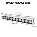 Dimmable LED Track Spotlight 12W-40W Epistar CRI 90+ 110lm/W 3-CCT AC 90-260V Aluminum