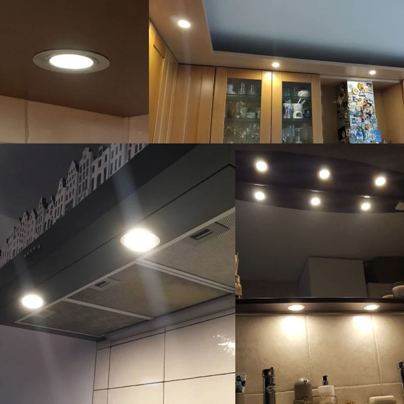 Slim IP65 12V LED Recessed Spotlight Cabinet Light