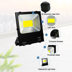 LED Flood Light 10W 20W 30W 50W 70W 100W 200W IP66 180° Cool White AC 110-240V Aluminum