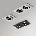 Dimmable Anti-Glare Square COB LED Recessed Downlight 9W 12W 15W Dual Head Option 85-265V