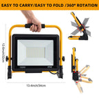 LED Portable Work Light 50W 100W IP66 10ft Cord Brushed Aluminum AC 85-265V Outdoor Floodlight