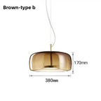 Modern Glass Pendant Light E26 E27 Iron Knob Switch AC 90-260V 5-10m² Hotel Bar Bedroom