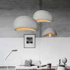 Nordic Wabi Sabi Pendant Light G9 Handmade Polystyrene Chandelier White Grey 90-260V
