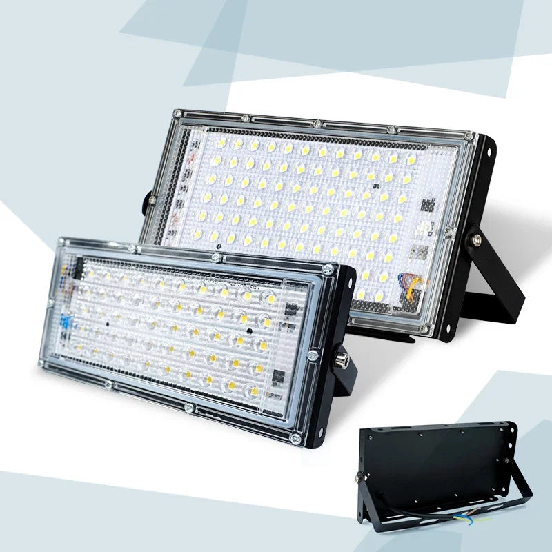 LED Flood Light 50W 100W SMD2835 CRI 85+ 180° IP65 AC 110-220V Warm Cool White