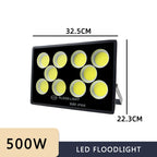 IP66 LED Flood Light 100W 200W 300W 400W 500W AC 110-240V Outdoor Wall Street Spotlight