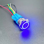 Waterproof LED Metal Push Button Switch 12mm 16mm 19mm 22mm 5A Momentary Latching 5-220V