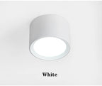 Dimmable COB LED Surface Mounted Downlight 5W 7W 9W 12W 15W 20W Frosted Aluminum Knob Switch IP42 AC 85-265V Ceiling Spot