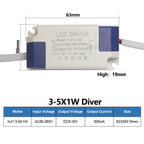 Isolated Constant Current LED Driver 1W-36W 260-300mA AC 85-265V Overvoltage Short Circuit Protection