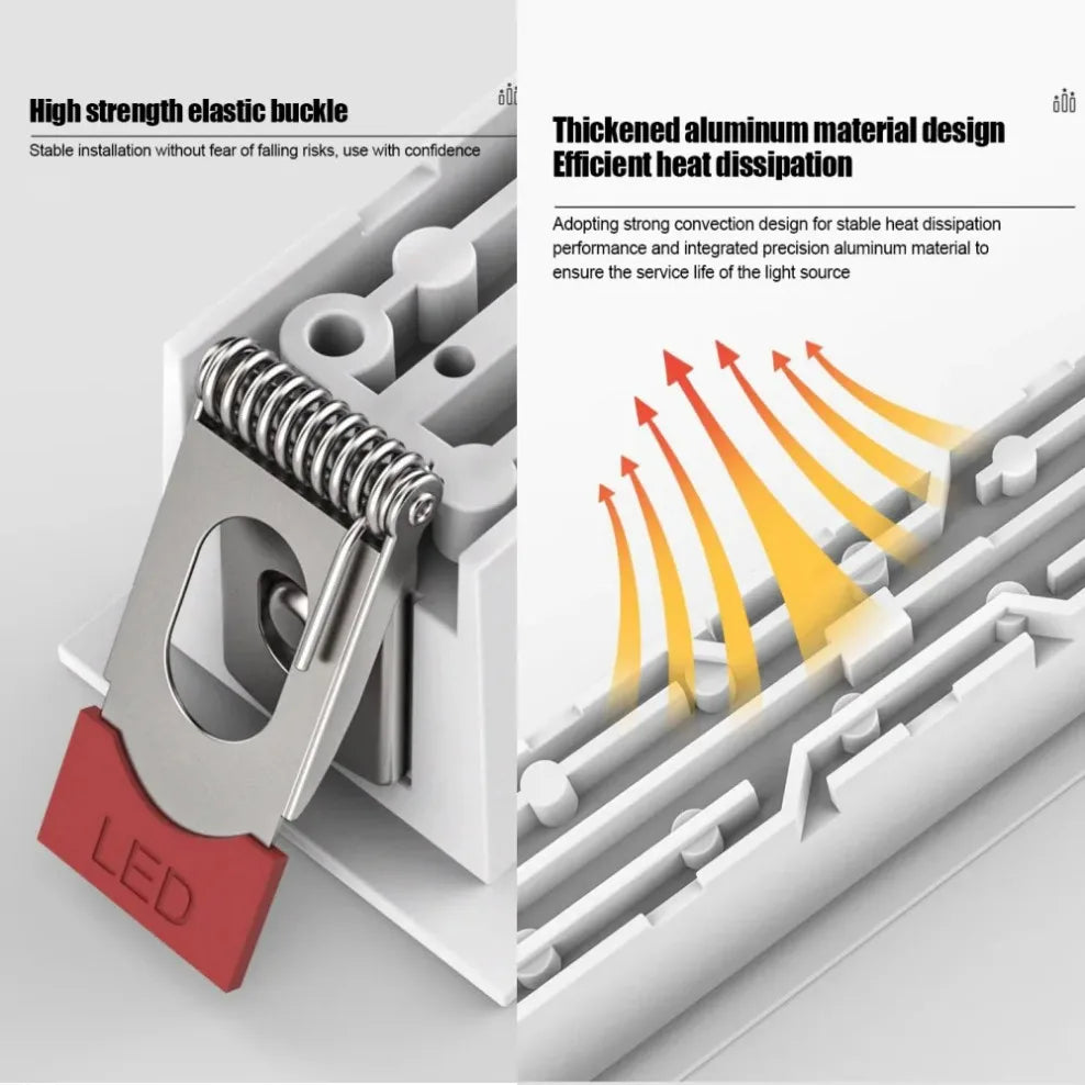 Modern Rectangle LED Ceiling Downlight Recessed Light