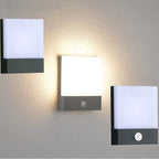 IP65 LED Outdoor Wall Lamp 18W Aluminum Baked Finish Motion Sensor CRI 85 120 to 130 lm/W AC 85-265V Warm White Cool White Balcony Garden