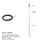Modern Linear LED Chandelier Pendant Light 3 Head Black Brushed Aluminum Adjustable Wire Dining Room Kitchen Island