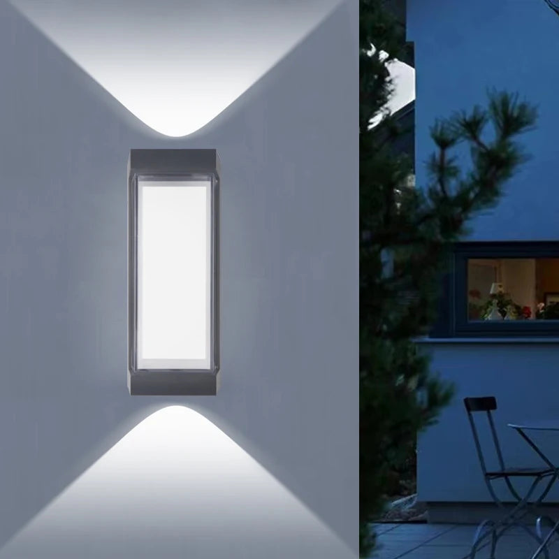 IP65 Waterproof LED Up Down Wall Light 10W Indoor Outdoor Sconce AC85-265V