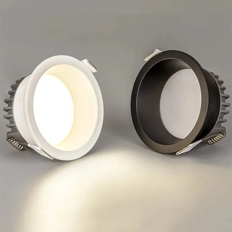 LED Recessed Downlight 5W 7W 9W 10W 12W 14W 16W SMD 2835 CRI 90 120 Degree Dimmable Knob Switch AC 110V or AC 85-265V Warm White Natural White Cool White
