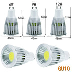 DC 12V 24V Dimmable LED Spotlight Bulb GU10 MR16 E27 6W 9W 12W Epistar 60 Degree 10 Pack