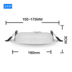 Low Voltage LED Recessed Downlight AC DC 12V 24V 36V 3W 6W 9W 12W 15W 18W 24W 36W SMD 2835 Aluminum Warm White Cool White