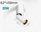 10W 20W OSRAM COB Rotatable Foldable LED Surface Spotlight CRI 92+ 24° Dimmable AC 85-265V