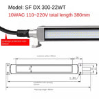 IP67 Explosion-Proof LED Machine Tool Work Light 6W-20W 720lm 360° Rotation DC 24V AC 110-250V