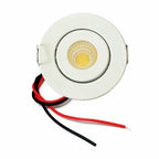 Mini COB LED Recessed Downlight DC 12V 3W 52mm Adjustable Drive Free IP44 Full Aluminum