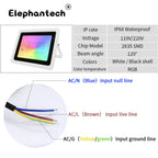 RGB LED Flood Light 20W 30W 50W 100W IP68 120° 24-Key Remote Memory Function AC 110-240V
