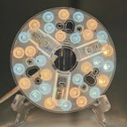 5.3-Inch LED Ceiling Fan Light Kit 15W 3-CCT 3000K 4200K 6500K Dimmable AC 95-265V Retrofit