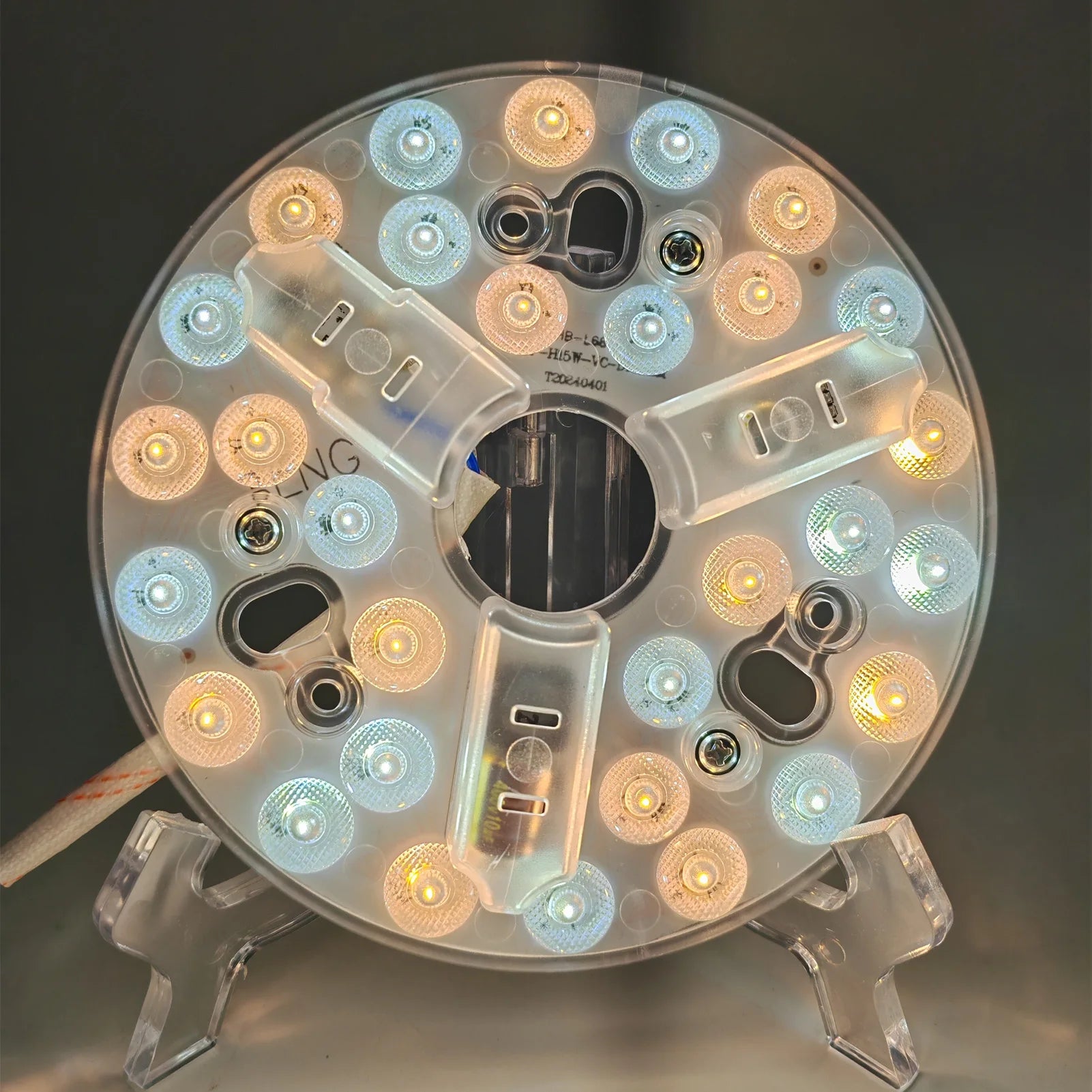 5.3-Inch LED Ceiling Fan Light Kit 15W 3-CCT 3000K 4200K 6500K Dimmable AC 95-265V Retrofit