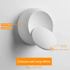 5W LED Wall Sconce 350-Degree Rotatable Up Down Light Aluminum 3000K 6500K 110-240V