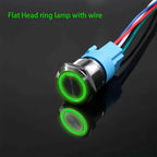 LED Illuminated Metal Push Button Switch 16mm 19mm 22mm 5A Momentary Latching 3-220V 5 Colors