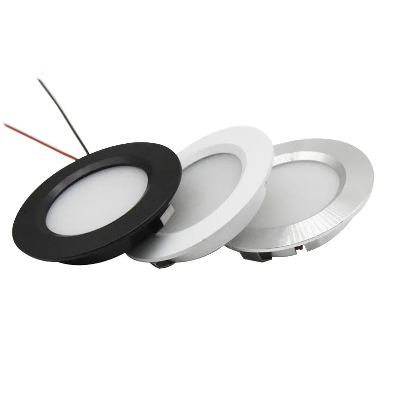 Ultra-Thin Mini DC12V 24V LED Recessed Spotlight 3W 5W PWM Dimmable D68mm IP52 SMD2835