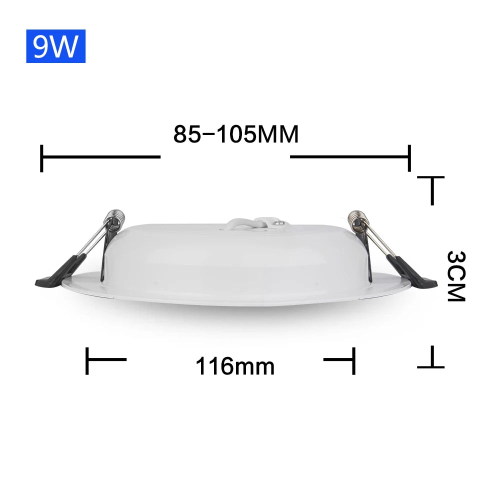 Low Voltage LED Recessed Downlight AC DC 12V 24V 36V 3W 6W 9W 12W 15W 18W 24W 36W SMD 2835 Aluminum Warm White Cool White