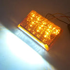 20-LED Truck Side Marker Turn Signal Light 8W DC 24V 65x102mm 4-Wire Universal