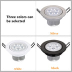 Dimmable Round LED Recessed Ceiling Downlight 3W 4W 5W 7W 9W 12W 18W AC85-265V