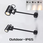 Outdoor Long Arm COB LED Wall Light 10W 15W 20W IP65 Waterproof Aluminum Baked Finish AC 85-265V Porch Entrance Signboard