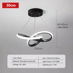 Nordic LED Pendant Light Metal Cord Suspension Dining Room Corridor 90-260V