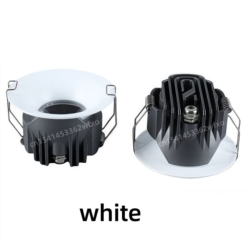 IP65 Waterproof COB LED Recessed Downlight 5W-35W 24° CRI 85+ 85-265V Bathroom Kitchen