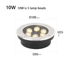 IP67 LED Underground Ground Light 2W 6W 10W 12W 18W SMD 3030 Stainless Steel Die Cast Aluminum 30 Degree AC 85-265V or DC 12-24V Warm White Cool White