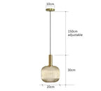 Nordic Glass LED Pendant Light E26 Single Head Cord Pendant Metal AC 90-260V Kitchen Island Bedroom Restaurant Cafe Hotel