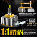 D1S D2S D3S D4S D1R D2R D3R D4R LED Headlight Bulb Canbus 6000K 360° CSP IP68 Plug-Play