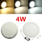 LED Recessed Panel Downlight 3W 4W 6W 9W 12W 15W 25W 120° PF97% AC 85-265V CE RoHS
