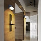 Modern Outdoor LED Wall Light Waterproof Black PC Acrylic Porch Garden AC110-220V