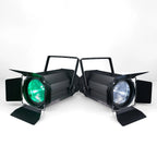 200W RGBW COB 4-in-1 Zoom PAR Stage Light 5-50° DMX 9CH Strobe 25fps AC 110-240V 6.3kg
