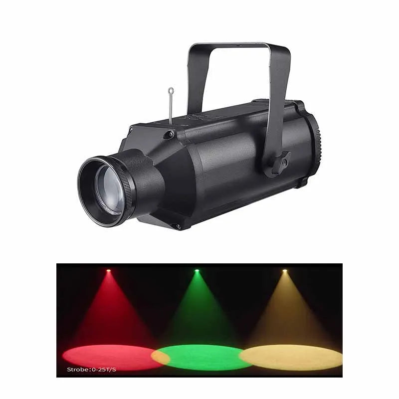 100W RGBW LEKO Profile Stage Spotlight Manual Iris Focus DMX512 Remote Sound AC 110-240V