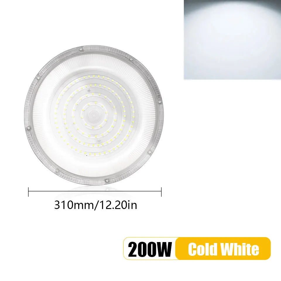 UFO LED High Bay Light 50W 100W 150W 200W 300W 400W 500W 600W IP66 AC85-265V 6500K