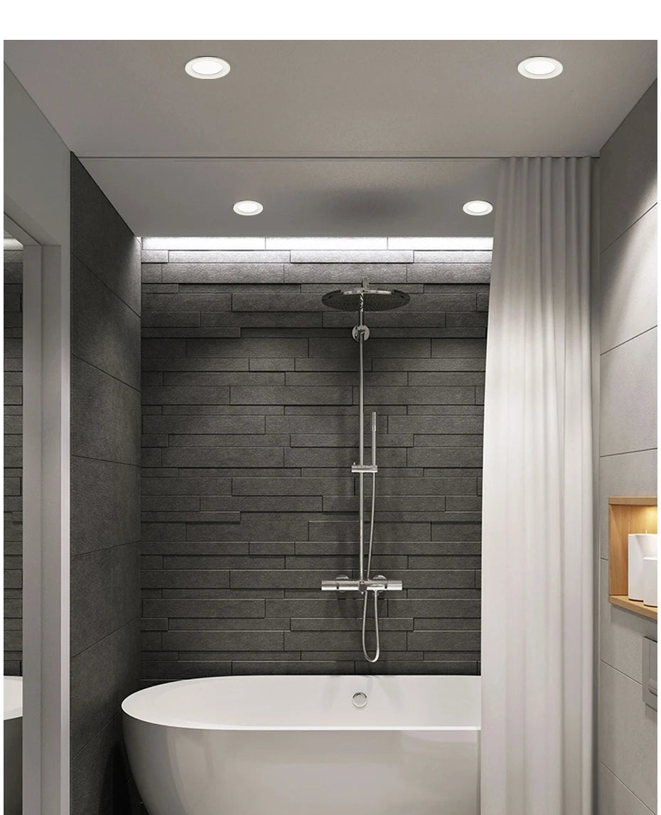 Modern IP65 Waterproof LED Ceiling Spotlight Fixture