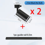 GU10 LED Track Spotlight Surface-Mounted Ceiling Lamp AC 90-260V 10-15m² Kitchen Dining