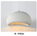 Nordic Wabi Sabi Pendant Light G9 Handmade Polystyrene Chandelier White Grey 90-260V