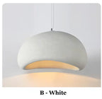 Nordic Wabi Sabi Pendant Light G9 Handmade Polystyrene Chandelier White Grey 90-260V