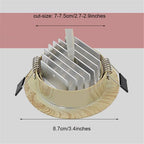 Wood LED Recessed Ceiling Light 5W AC 100-240V Warm Cool White CCC CE RoHS 1/6/10 Pack
