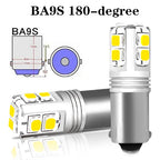 Gtinthebox BA9S BAX9S BAY9S H21W LED Bulb 10-SMD3030 500lm 2W Canbus 12-24V 2-Pack